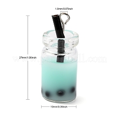 Glass Bottle Pendants&nbsp;X-CRES-N017-03D