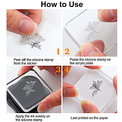 PVC Plastic Clear Stamps&nbsp;DIY-WH0631-0674