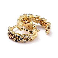 Heart Sparkling Cubic Zirconia Huggie Hoop Earring for Her&nbsp;ZIRC-C025-22G-03