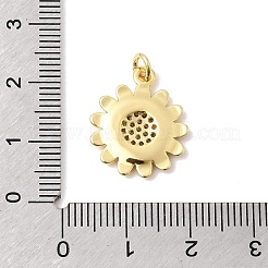 Brass Micro Pave Cubic Zirconia Pendants&nbsp;KK-Z160-16G-01