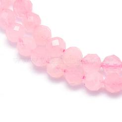 Natural Rose Quartz Beads Strands&nbsp;G-E411-26-3mm
