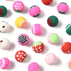 72Pcs 9 Styles Fruits Theme Handmade Polymer Clay Beads&nbsp;CLAY-FS0001-42