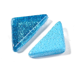 Mixed Shape with Glitter Powder Mosaic Tiles Glass Cabochons&nbsp;DIY-P045-06