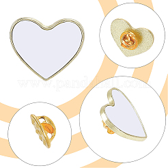 20 Boxs Sublimation Blank Brooch Pins&nbsp;FIND-SP0004-09C