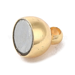 Rack Plating Brass Magnetic Clasps&nbsp;KK-D100-14KCG