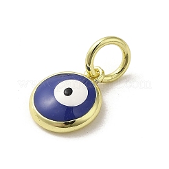 Brass Enamel Charms&nbsp;KK-E092-13G-03