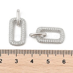 Brass Micro Pave Cubic Zirconia Pendants&nbsp;KK-P300-02P