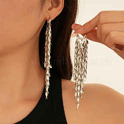 Leaf Tassel Brass Chandelier Earrings&nbsp;FS-WGB1A2D-02