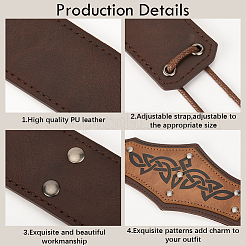 PU Leather with Iron Headring&nbsp;AJEW-WH20018-77A