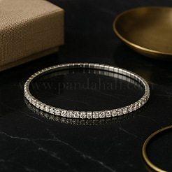 12Pcs 12 Colors Alloy Rhinestone Cup Chain Bracelets for Women&nbsp;BJEW-HY0001-09