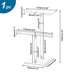 2-Tier Acrylic Headband Display Stands&nbsp;ODIS-WH0001-36