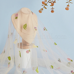 Fruit Polyester Embroidery Mesh Fabric&nbsp;KK-WH0558-10B