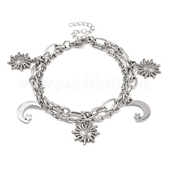 304 Stainless Steel Multi-strand Bracelets&nbsp;BJEW-P365-01P