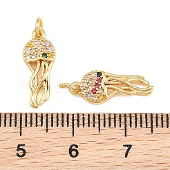 Brass Micro Pave Colorful Cubic Zirconia Pendants&nbsp;KK-Q085-03C-G02