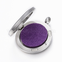 316 Surgical Stainless Steel Diffuser Locket Pendants&nbsp;STAS-H404-48B