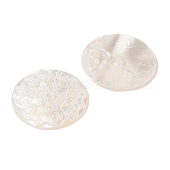 Natural White Shell Cabochons&nbsp;SSHEL-C012-12