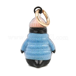 Brass Enamel Pendants&nbsp;KK-CBADA45-02G-01