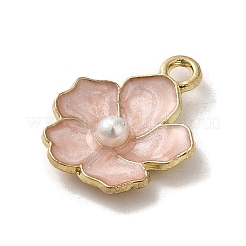 Flower Alloy Enamel Pendants&nbsp;ENAM-A007-01KCG-03