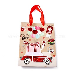 Valentine's Day Theme Rectangle Paper Bags&nbsp;CARB-E004-02A