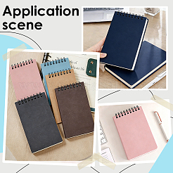 20Pcs 5 Colors Paper Spiral Notebooks&nbsp;AJEW-GO0005-31