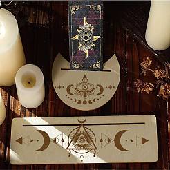 2Pcs 2 Style Natural Wood Card Stand for Tarot&nbsp;DJEW-GF0001-33I
