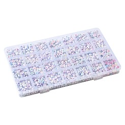 1680Pcs 28 Styles Craft Acrylic Horizontal Hole Beads&nbsp;SACR-FS0001-44