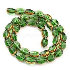 Electroplate Transparent Glass Beads Strands&nbsp;EGLA-G037-03A-HP09