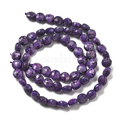 Natural Sesame Jasper Imitation Charoite Beads Strands&nbsp;G-C179-A6mm-14