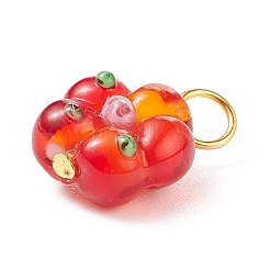 Handmade Bumpy Lampwork Pendants&nbsp;PALLOY-JF01804