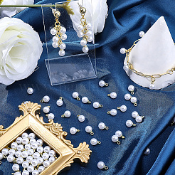100Pcs ABS Plastic Imitation Pearl Pendants&nbsp;SACR-BM0001-01