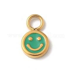 Ion Plating(IP) 304 Stainless Steel Enamel Charms&nbsp;STAS-G351-03G
