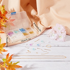 DIY Glass Flower Drop Earring Making Kit&nbsp;DIY-SC0018-36