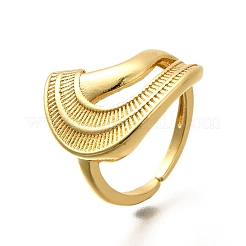 Adjustable Rack Plating Brass Finger Rings for Women&nbsp;RJEW-M028-33G