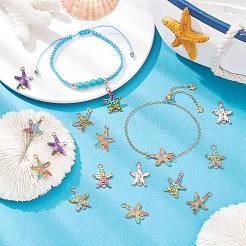 60Pcs Printed Alloy Connector Charms&nbsp;PALLOY-CJ0003-04