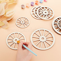 12Pcs 3 Style Unfinished Wood Slices&nbsp;WOOD-OC0002-79