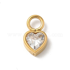 Ion Plating(IP) 304 Stainless Steel with Rhinestone Charms&nbsp;STAS-G351-14G
