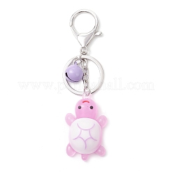 4Pcs Luminous PVC Turtle & Painted Iron Bell Keychains&nbsp;KEYC-JKC01340