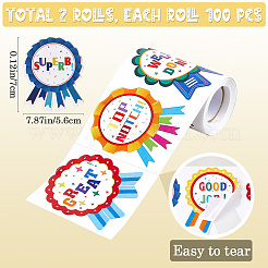 Round Award Paper Self-Adhesive Stickers&nbsp;DIY-WH20001-59
