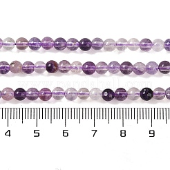 Natural Purple Fluorite Beads Strands&nbsp;G-P530-B08-01