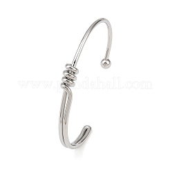 304 Stainless Steel Cuff Bangles for Women&nbsp;BJEW-C129-06P