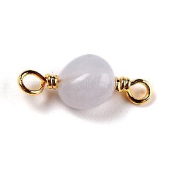 Natural Blue Lace Agate Links Connectors&nbsp;G-K316-02H-G-RS