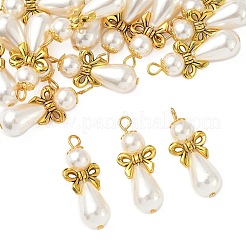 20Pcs Imitation Pearl Acrylic & Alloy Pendants&nbsp;PALLOY-JF03896