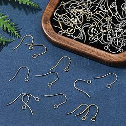 100Pcs 2 Colors 304 Stainless Steel Earring Hooks&nbsp;STAS-FS0001-74