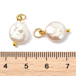 Natural Baroque Keshi Pearl Pendants&nbsp;PALLOY-JF05713