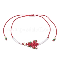 Glass Seed Beads Braided Bead Bracelets&nbsp;BJEW-MZ00231-02