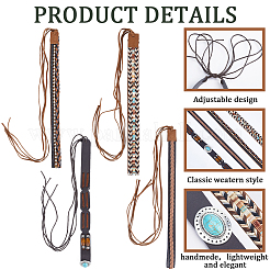 4Pcs 4 Styles Crystal Rhinestone Southwestern Cowboy Hat Belt&nbsp;DIY-CP0009-18