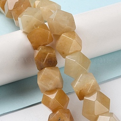 Natural Topaz Jade Star Cut Round Beads Strands&nbsp;G-M418-C15-01