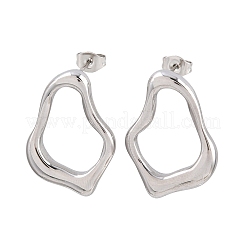 304 Stainless Steel Stud Earrings&nbsp;EJEW-G457-01P