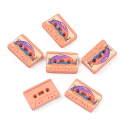 Retro Opaque Resin Cabochons&nbsp;FIND-CJC0004-25C