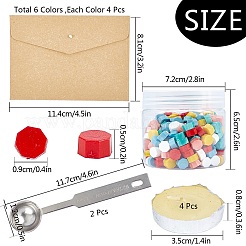 Sealing Wax Beads Wax Seal Kit&nbsp;DIY-CP0003-46A